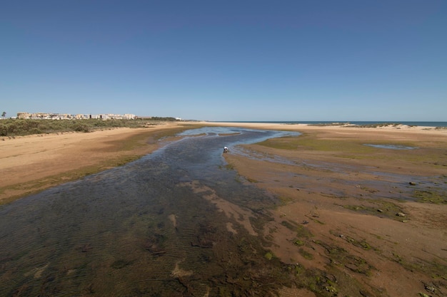 Las marismas de Isla Cristina en Huelva España