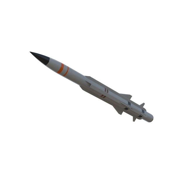 MaritimeStrikeMissileL03 3D isoliert auf weiß bezieht sich wahrscheinlich auf die Naval Strike Missile NSM