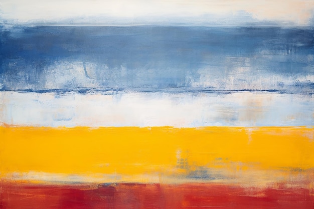 Mark Rothko Azul Blanco Amarillo Rojo Arte