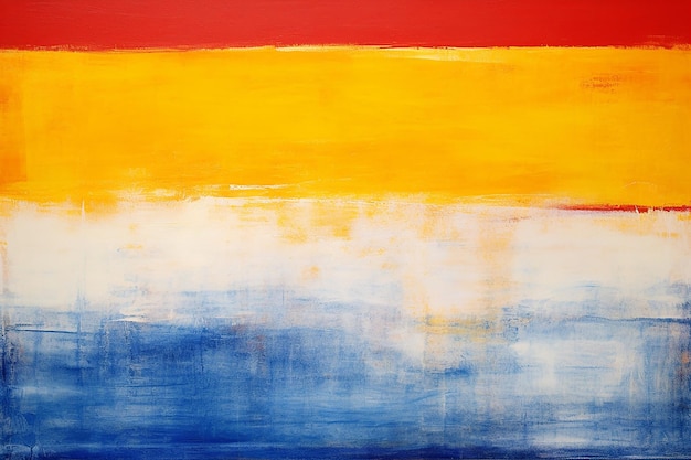 Mark Rothko Azul Branco Amarelo Vermelho Arte