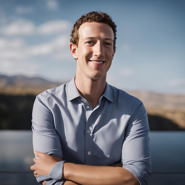 Mark zuckerberg CEO de Facebook generado por IA