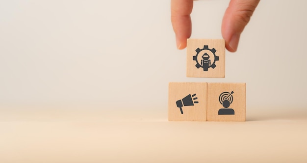 Marketing-Automation personalisiertes Marketingkonzept Verwendung von datengetriebener Technologie, die die Marketing-Automatisierung nutzt, um gezielte und effektive Kampagnen zu schaffen, die Kunden anziehen und behalten.