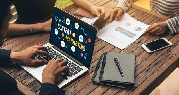 Marketing de contenidos para negocios en línea y comercio electrónico de moda