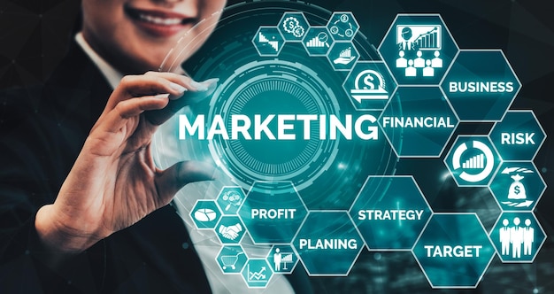 Marketing der digitalen Technologie Geschäftskonzept uds