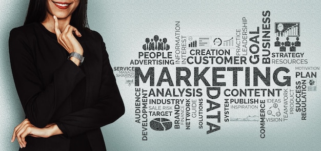 Marketing der digitalen Technologie Geschäftskonzept uds