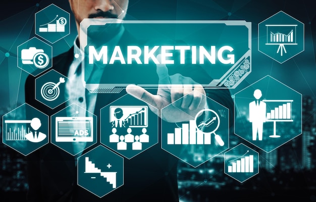 Marketing der digitalen Technologie Geschäftskonzept uds