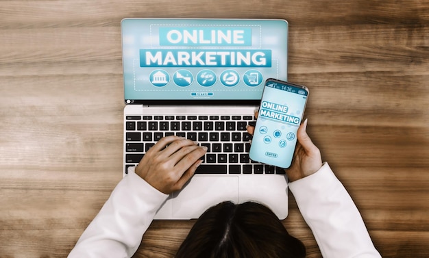 Marketing der digitalen Technologie Geschäftskonzept uds
