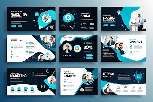 Marketing Digital Negócio Mídia Social Banner Template Design