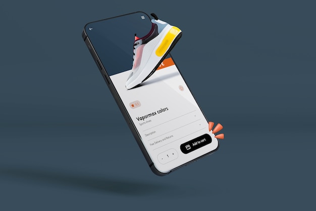 Marketing-Kreativcollage mit Telefon