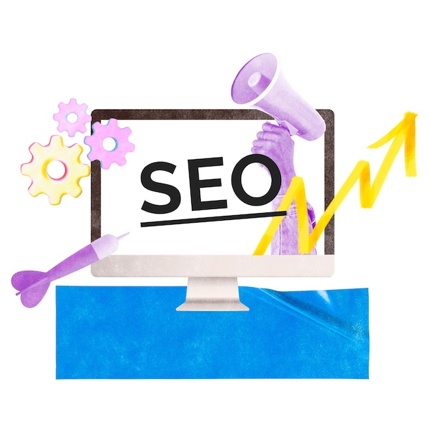 Marketing png-Wort-Aufkleber Mischmedien-Design durchsichtiger Hintergrund
