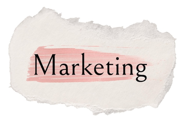 Marketing png-Wort-Aufkleber Typografie zerrissenes Papier transparenter Hintergrund