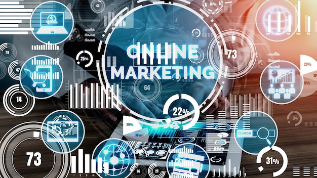 Marketing von Digital Technology Business konzeptionell