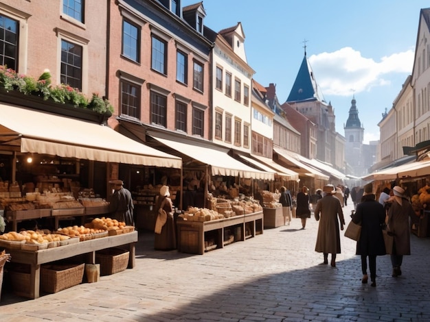 Markt in der chinesischen Stadt