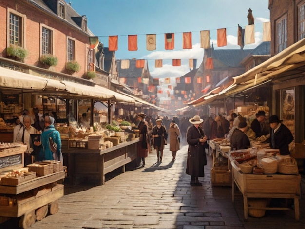 Markt in der chinesischen Stadt