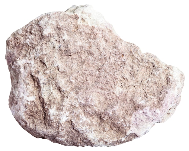 Marl marlstone mineral aislado en blanco