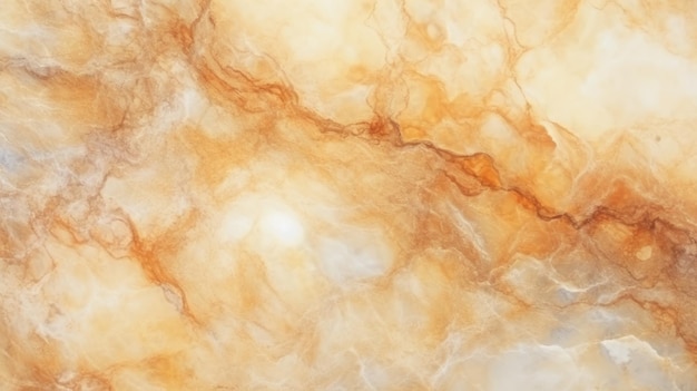 Mármol beige con fuego Fondo horizontal Fondo de textura de piedra abstracta Material natural brillante Superficie Ilustración fotorrealista generada por IA