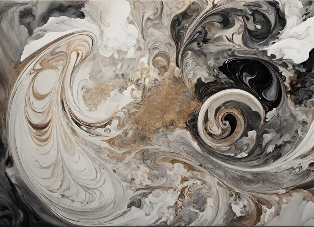 Marmor abstrakter Acryl-Hintergrund Marmorkunstwerk Textur Agate Wellenmuster ai generativ