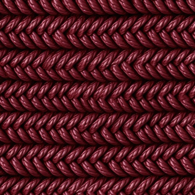 Maroon Close Up Patrón detallado de cuerdas Twine Seamless Background Generative AI