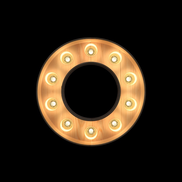 Marquee light Alfabeto O
