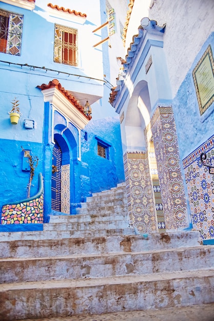 Marrocos é a cidade azul de chefchaouen