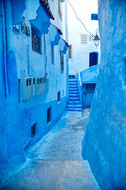 Marruecos es la ciudad azul de Chefchaouen.