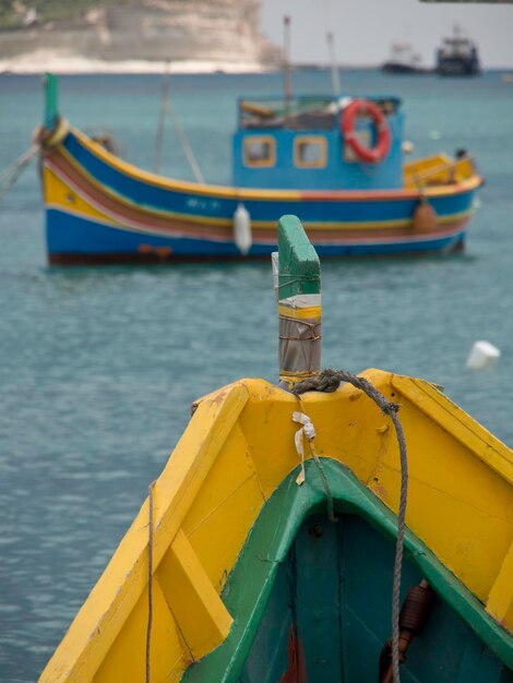 Foto marsaxlokk, en la república de malta