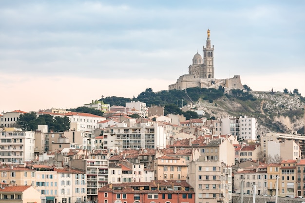 Marseille Frankreich Sonnenuntergang