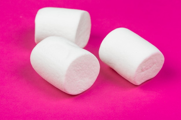 Marshmallows em rosa