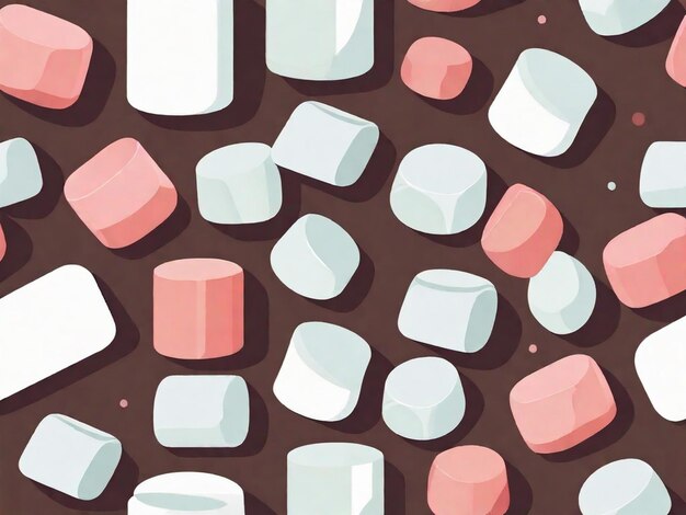 Foto marshmallows para delicias doces