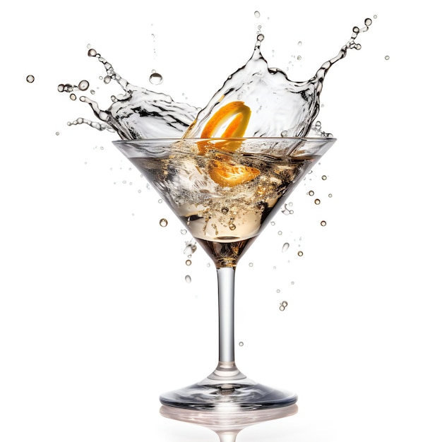 Martini-Glas-Spritzer-Wodka-Cocktail