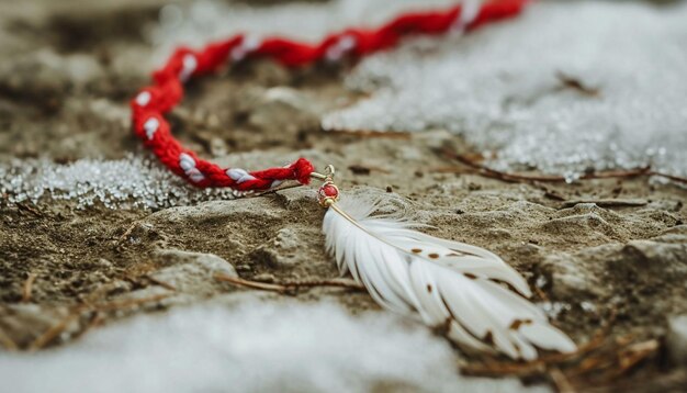 Foto a martisor con un pequeño