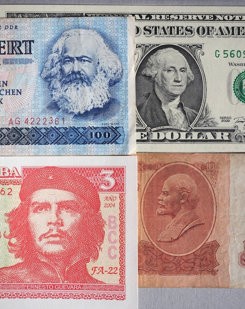 Marx, Washington, Che Guevara und Lenin