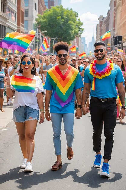 Foto más allá de los estereotipos abrazando la autenticidad en el día exclusivo del orgullo