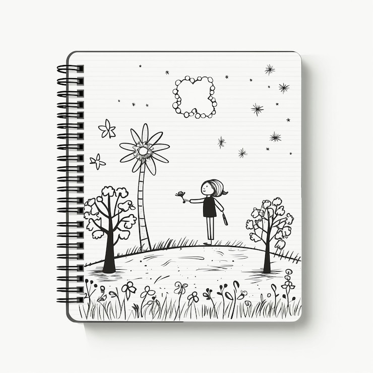 Foto más allá de las líneas la creatividad liberada en los cuadernos