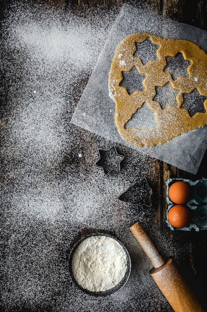 Masa de galleta de jengibre para Navidad