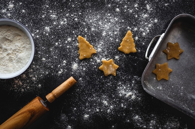 Masa de galleta de jengibre para Navidad