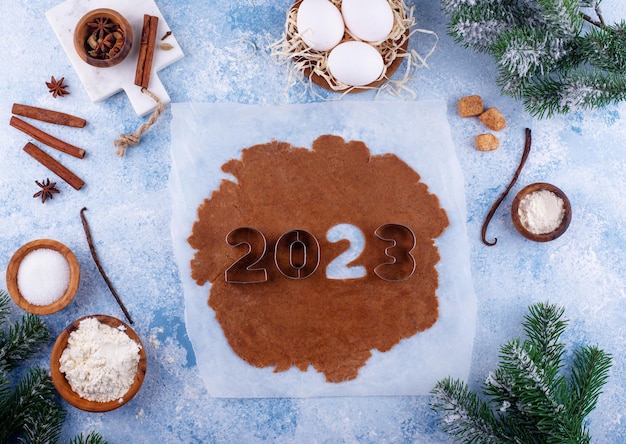 Masa de pan de jengibre para galletas en forma de 2023