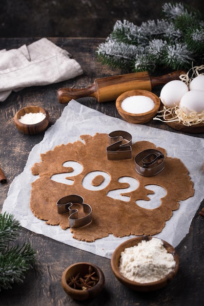 Masa de pan de jengibre para galletas en forma de 2023