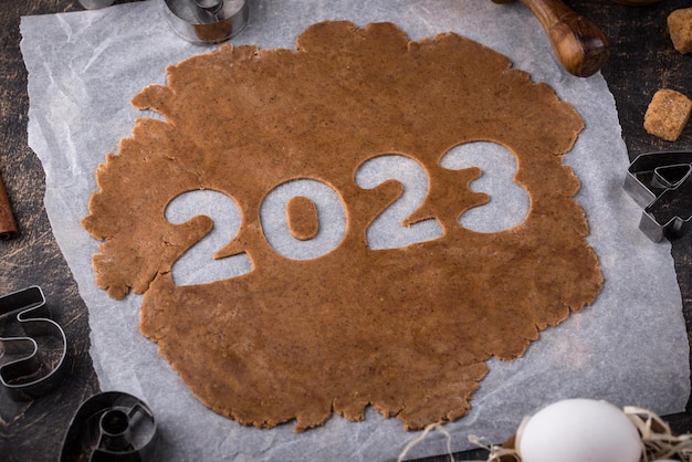 Masa de pan de jengibre para galletas en forma de 2023