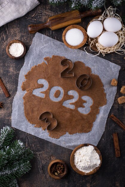 Masa de pan de jengibre para galletas en forma de 2023