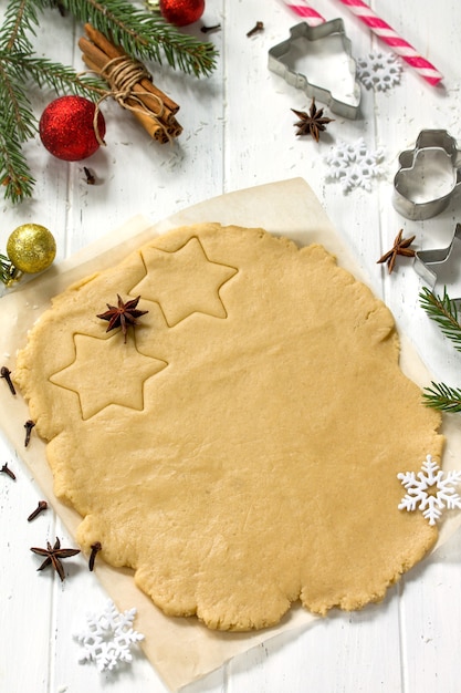 Masa de pan de jengibre para galletas navideñas