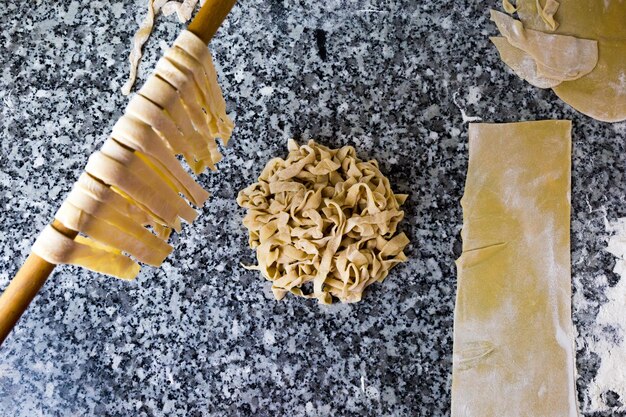 Foto la masa de las pastas