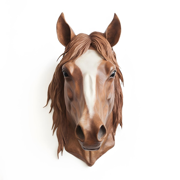 Foto máscara para la cabeza de caballo