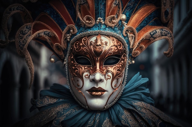 Máscara de Carnaval de Venecia Italia 2022