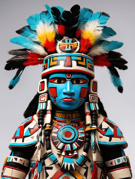 Máscara Hopi Kachina Cultura nativa americana Arte antiga