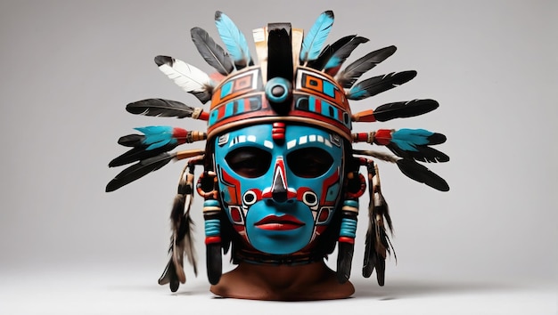 Máscara Hopi Kachina Cultura nativa americana Arte antiguo