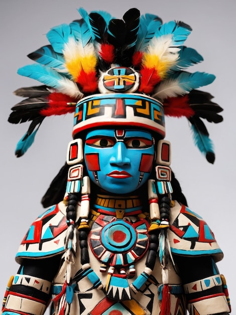 Máscara Hopi Kachina Cultura nativa americana Arte antiguo
