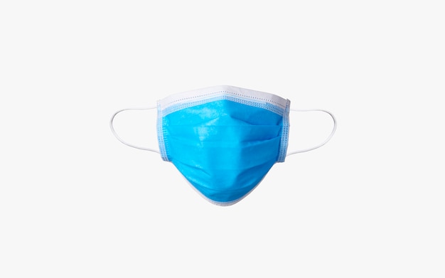 Máscara para la protección del virus corona médico o covid-19 aislado en un blanco