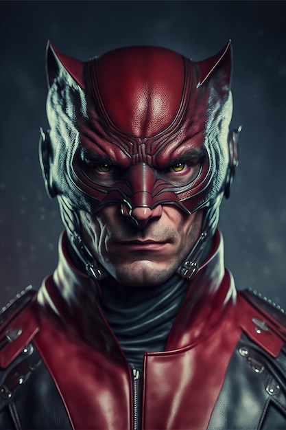 La mascara roja del capitan marvel