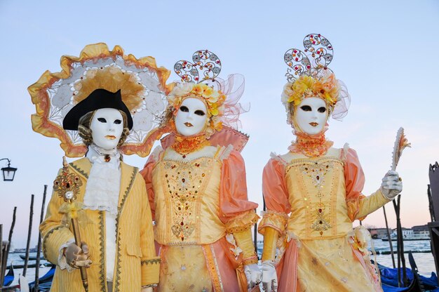 Máscara tradicional del Carnaval de Venecia